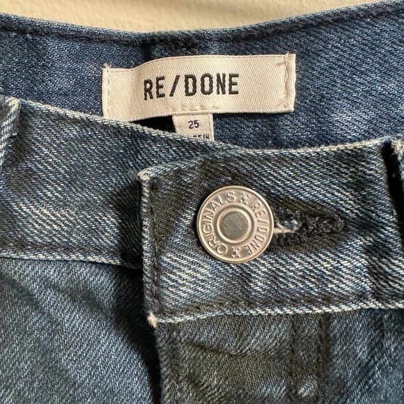 Re/Done new with tags dark wash wide leg jeans - Picture 5 of 7